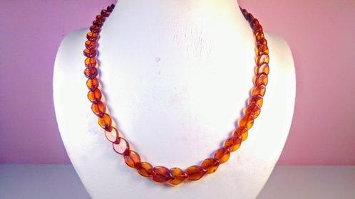 Halsketting - Barnsteen - Cognac colour Baltic Amber -, Verzamelen, Mineralen en Fossielen