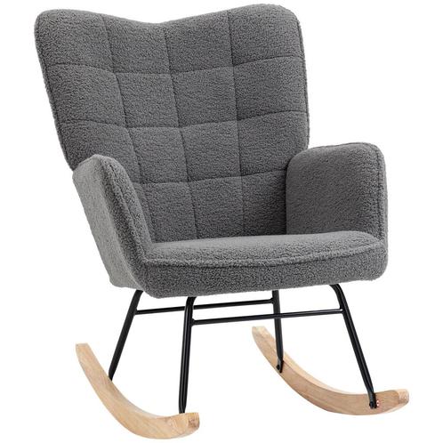 TRUUSK Schommelstoel, Schommelstoel Met Berber Vlieslook, Ar, Huis en Inrichting, Fauteuils, Nieuw, Verzenden