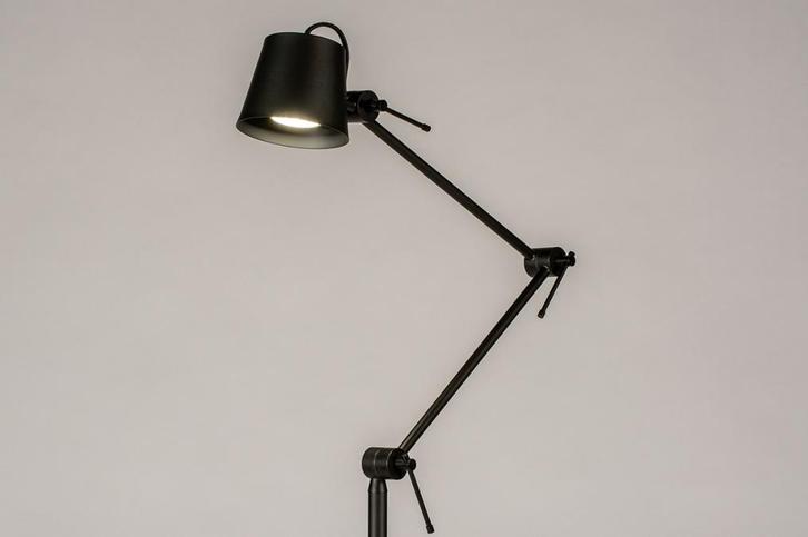 Rietveld Vloerlampen - Zwart - Metaal, Huis en Inrichting, Lampen | Vloerlampen, Verzenden