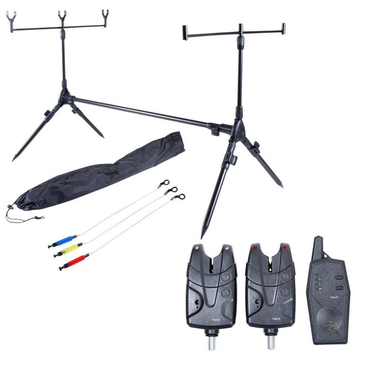 Catchmax 2+1 Beetmelder Set + Complete Rodpod, Watersport en Boten, Hengelsport | Algemeen, Nieuw, Verzenden