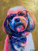 E. Mayet - Perro con gafas, Antiek en Kunst