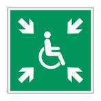 Invalide verzamelplaats pictogram, Diversen, Verzenden, Nieuw
