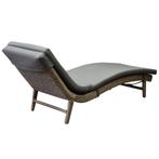 Showroommodel Santika lounge ligbed grijs wicker, Tuin en Terras, Ophalen of Verzenden, Nieuw, Wicker