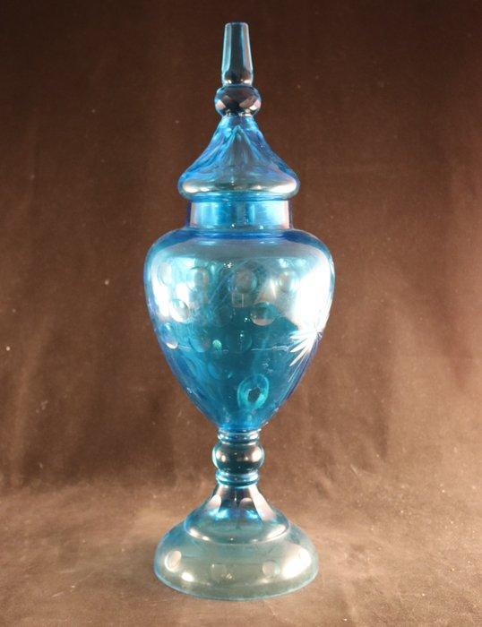 Antieke monumentale decanteer - Karaf - Glas, Antiek en Kunst, Antiek | Glas en Kristal