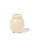 HEMA Kandelaar 8.5x10cm keramiek crème, Huis en Inrichting, Woonaccessoires | Kandelaars en Kaarsen, Verzenden, Nieuw