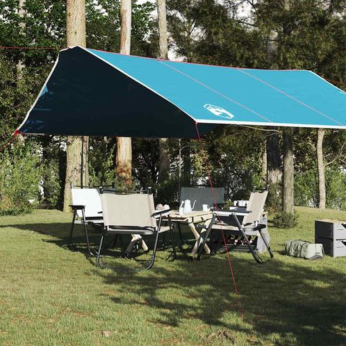 vidaXL Kampeerluifel waterdicht 420x440 cm blauw, Caravans en Kamperen, Tenten, Nieuw, tot en met 2, Verzenden
