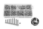Assortiment bouten en moeren van roestvrij staal M3 (250 st, Ophalen of Verzenden, Nieuw