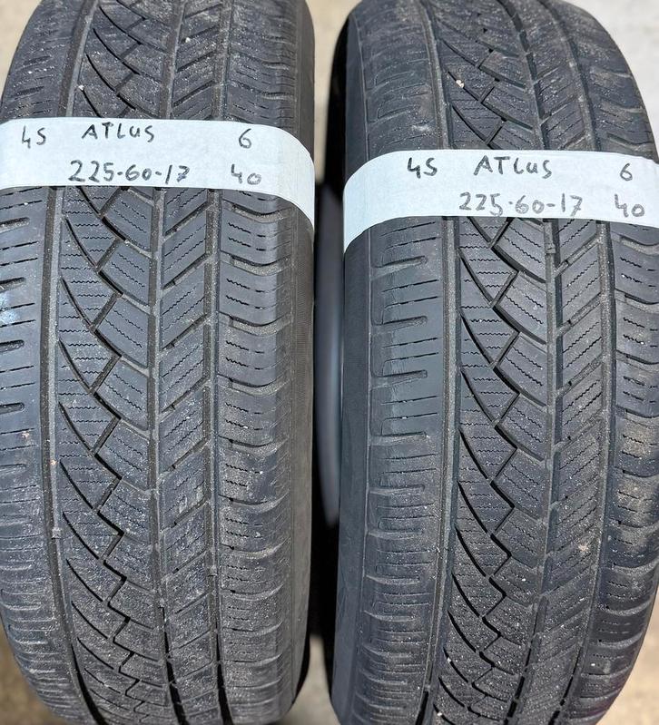 2x225-60-17 Atlas All-Season 2x6m €40 Per Band 225 60 17, Auto-onderdelen, Banden en Velgen, 17 inch, All Season, 225 mm, Personenwagen
