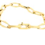 Gouden closed for ever armband | 18,5 cm (schakel, geelgoud), Sieraden, Tassen en Uiterlijk, Armbanden, Ophalen of Verzenden, Gebruikt