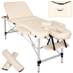 3 zones massagetafel-set met 5cm matras, rolkussens en alumi, Sport en Fitness, Massageproducten, Verzenden, Nieuw