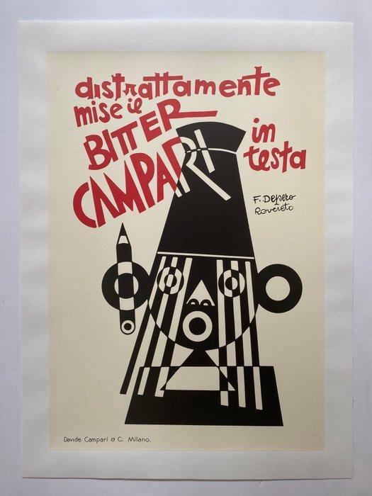 Fortunato Depero - Distrattamente mise il BITTER CAMPARI in, Antiek en Kunst, Kunst | Tekeningen en Foto's