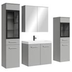 Badplaats Badkamermeubel Set Mirano 60 x 35 cm - Mat Grijs, Huis en Inrichting, Badkamer | Badkamermeubels, Verzenden, Nieuw, Wastafelkast