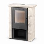 Houtkachel - staal met keramische tegels - 10kW - cappuccino, Huis en Inrichting, Kachels, Ophalen of Verzenden, Nieuw