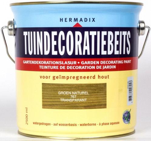 Tuindecoratiebeits Transparant Groen Naturel 767 2,5 liter, Doe-het-zelf en Verbouw, Verf, Beits en Lak, Nieuw, Ophalen of Verzenden