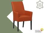Leren eetkamerstoel Just met armleuning - Toledo Cotto, Huis en Inrichting, Stoelen, Overige kleuren, Bohemian, Eigentijds, Klassiek, Retro, Romantisch, Scandinavisch
