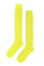 Sokken Neon Geel Gebreid 39 40 41 42 43 44 45 46 Dames Heren, Ophalen of Verzenden, Nieuw, Carnaval