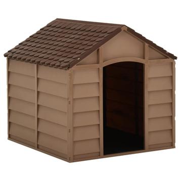 vidaXL Hondenhok 71x71,5x68 cm PP bruin beschikbaar voor biedingen