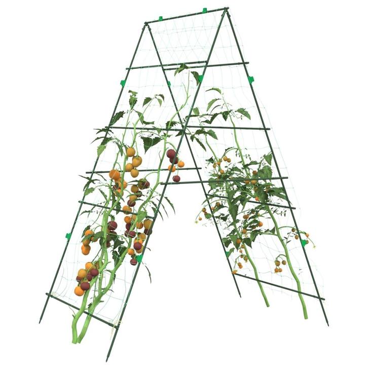 vidaXL Plantenklimrek A-frame 99x90x175,5 cm staal, Tuin en Terras, Overige Tuin en Terras, Nieuw, Verzenden