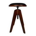 Amadeus Ella ronde pianokruk W (zwart velours), Nieuw