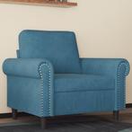 vidaXL Fauteuil 60 cm fluweel blauw, Eenpersoons, Verzenden, Nieuw, Minder dan 150 cm