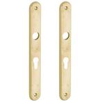 Set van twee langschilden smal PC72 messing antiek, Verzenden, Nieuw