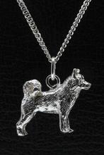 Zilveren Alaska malamute ketting hanger - groot, Verzenden, Nieuw