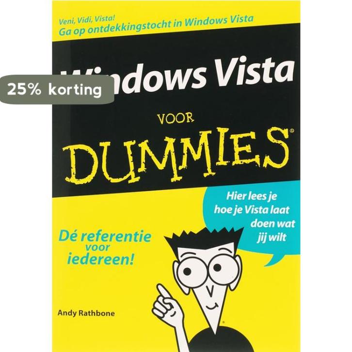 Microsoft Windows Vista voor Dummies / Voor Dummies, Boeken, Informatica en Computer, Zo goed als nieuw, Verzenden