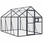 Volière Vogelkooi 1,79x3x1,85 m aluminium antracietkleurig