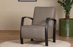 Grijze fauteuils, Huis en Inrichting, Fauteuils, Ophalen of Verzenden, Nieuw, Leer