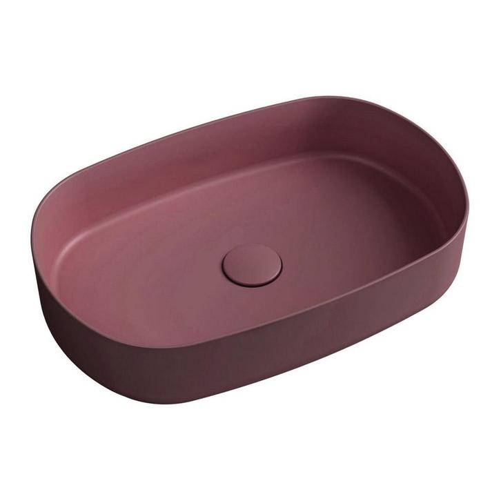 Wastafel Sapho Infinity 55x36 cm Mat Maroon, Doe-het-zelf en Verbouw, Sanitair, Overige typen, Nieuw, Ophalen of Verzenden