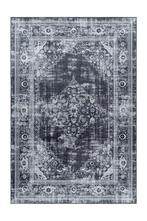 Wasbaar Vloerkleed | Fiesta | Medaillon | Zwart | 160x230 cm, Verzenden, Nieuw