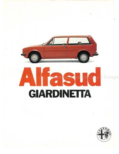 1978 ALFA ROMEO ALFASUD GIARDINETTA BROCHURE NEDERLANDS, Boeken, Auto's | Folders en Tijdschriften, Alfa Romeo