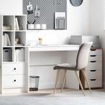vidaXL Bureau Wit 100 x 40 x 76 cm Bewerkt hout, Verzenden, Nieuw
