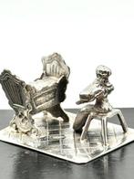 No reserve-Handgemaakte Hollands zilveren miniatuur vrouw, Antiek en Kunst