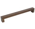 Greep Bench Recht Walnoot gelakt 224 mm, Verzenden, Nieuw