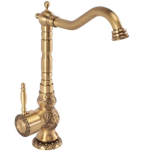 REA Antiek bronzen keukenkraan - Klassieke details - Hoge..., Doe-het-zelf en Verbouw, Sanitair, Nieuw, Ophalen of Verzenden