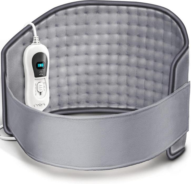 Warmtekussen rug - Warmteband - Verwarmde rugband - Grijs -, Huis en Inrichting, Woonaccessoires | Kussens, Zo goed als nieuw