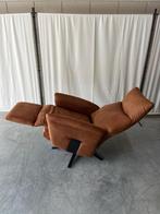 Living XL relaxstoel in de kleur cognac in kunstleder, Huis en Inrichting, Fauteuils, Ophalen of Verzenden, Zo goed als nieuw