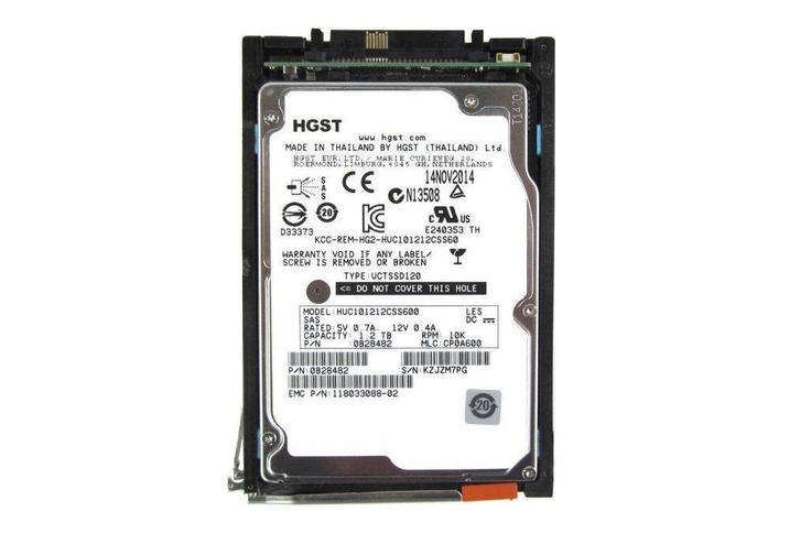 Dell EMC HGST Ultrastar C10K1200 Series 1.2TB 10000RPM SAS, Computers en Software, Servers, Zo goed als nieuw, 16 GB, Ophalen of Verzenden