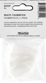 Jim Dunlop rechtshandige wit duimplectrum extra large 4-pack, Muziek en Instrumenten, Instrumenten | Toebehoren, Ophalen of Verzenden