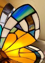 Tafellamp met beeldje - Glas, Metaal - Tiffany, stil