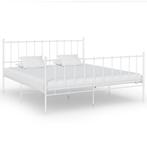 vidaXL Bedframe metaal wit 180x200 cm, Huis en Inrichting, Slaapkamer | Bedden, Eenpersoons, Verzenden, Wit, Nieuw