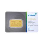 Umicore 10 gram goudbaar met certificaat, Verzenden