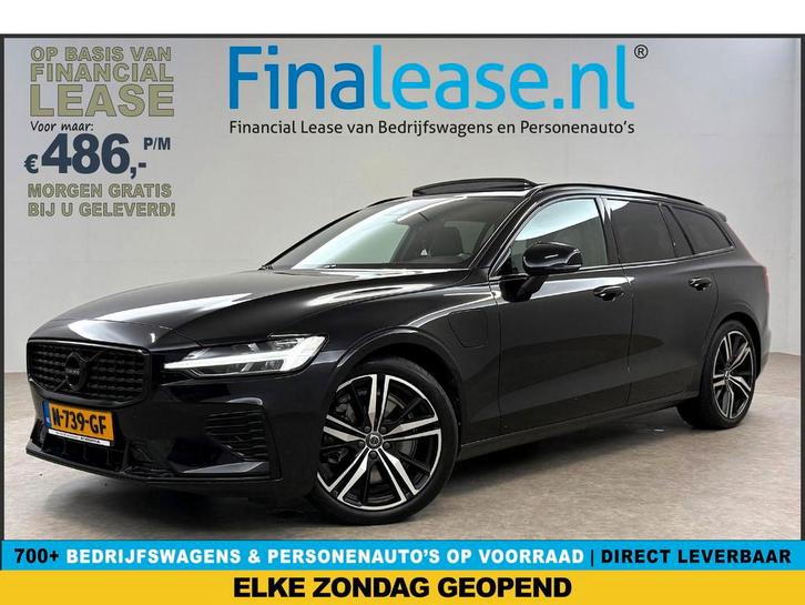 Volvo V60 2.0 T6 Recharge 340PK AWD R-Design Pano H/K Cam, Auto's, Volvo, Lease, Automaat, Stationwagon, Hybride Elektrisch/Benzine