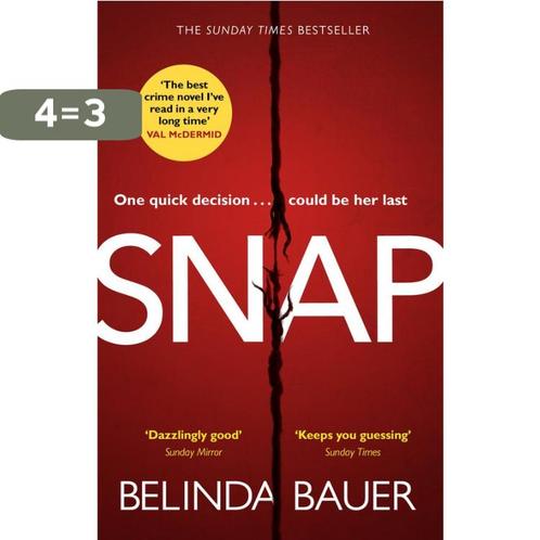 Snap 9781784164034 Belinda Bauer, Boeken, Overige Boeken, Gelezen, Verzenden