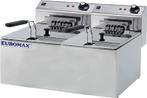 Euromax Professionele horeca friteuse dubbel 10 liter. Gesch, Verzenden, Nieuw in verpakking