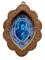 Reliekhouder - Kurk - Glas - Papier - Stof - Was - 1900 -, Antiek en Kunst