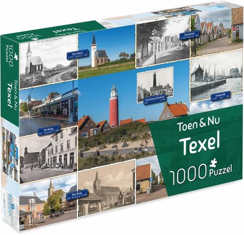 Toen & Nu Texel Puzzel (1000 stukjes) | Tuckers Fun Factory, Hobby en Vrije tijd, Denksport en Puzzels, Nieuw, Verzenden