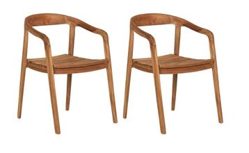 2dekans | House Nordic Eetkamerstoel Otero - Teak - Naturel beschikbaar voor biedingen
