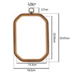 Brocante houten ring rond borduurring met stelschroef, Ophalen of Verzenden, Nieuw